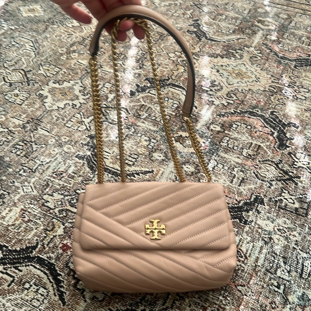 Kira Chevron flap crossbody bag